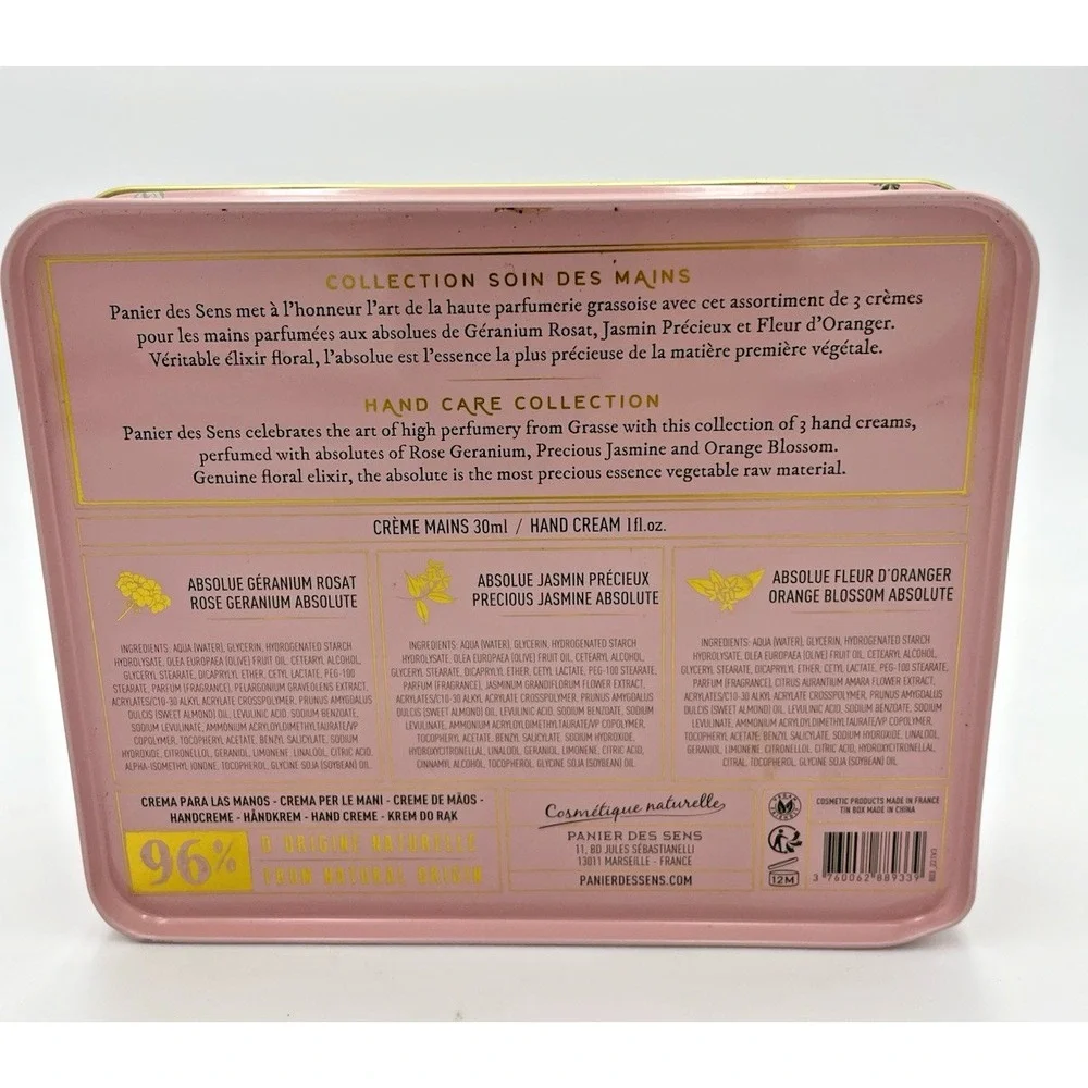Panier Des Sens Hand Cream Collection (3) Made‎ in France 3 x  1 oz ea Gift Set